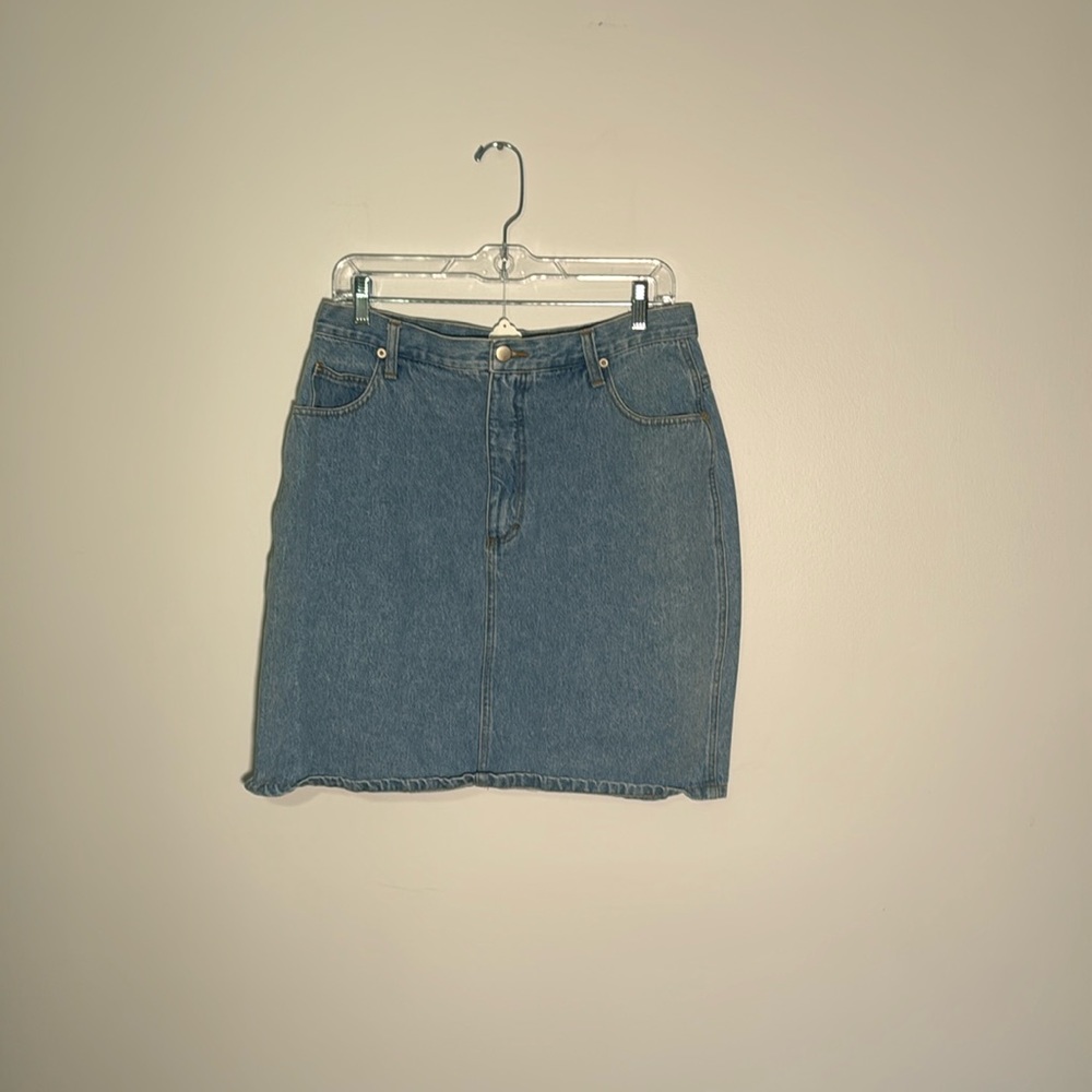 vintage 80s denim skirt